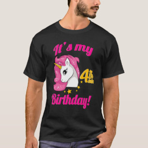 Camiseta Es Mi Chica De Cumpleaños Unicorn Cuarto Equipo Pa