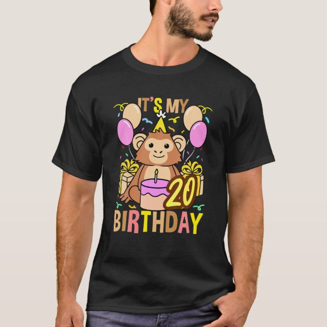 Camiseta Es Mi Chimpancé De Cumpleaños 20 (Anverso)