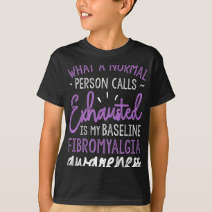 Camiseta Es Mi Cinta De Concienciación De Fibromialgia Basa