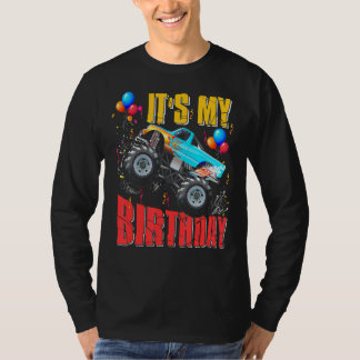 Camiseta Es mi coche de cumpleaños monster de los niños Coc