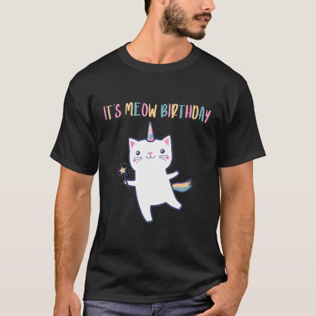 Camiseta Es Mi Cristóbal De Unicornio De Gato (Anverso)