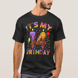 Camiseta Es mi cuarto Chica de cumpleaños, niño de 14 años,