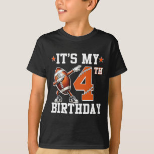 Camiseta Es mi cuarto cumpleaños 4 años cumpleaños fútbol