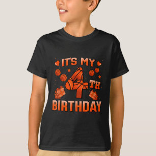 Camiseta Es mi cuarto cumpleaños, niños Chicas de Bysketbyl