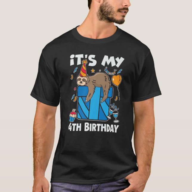 Camiseta Es Mi Cuarto Cumpleaños Para Los Trajes De Cumplea (Anverso)