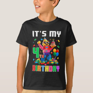 Camiseta Es mi cuarto edificio de cuatro cumpleaños cuatro 