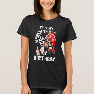 Camiseta Es mi cuarto Fiesta de cumpleaños, animal de granj