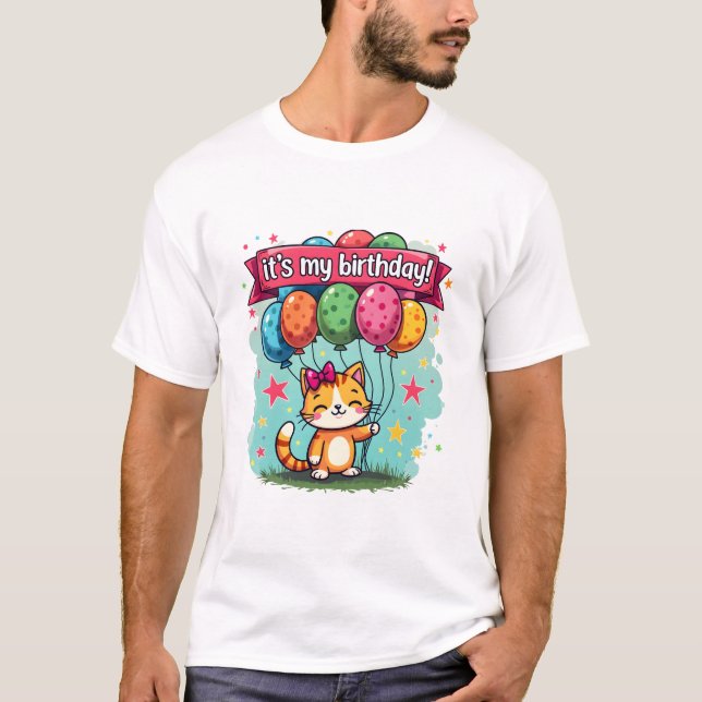 Camiseta Es mi cumpleaños (Anverso)