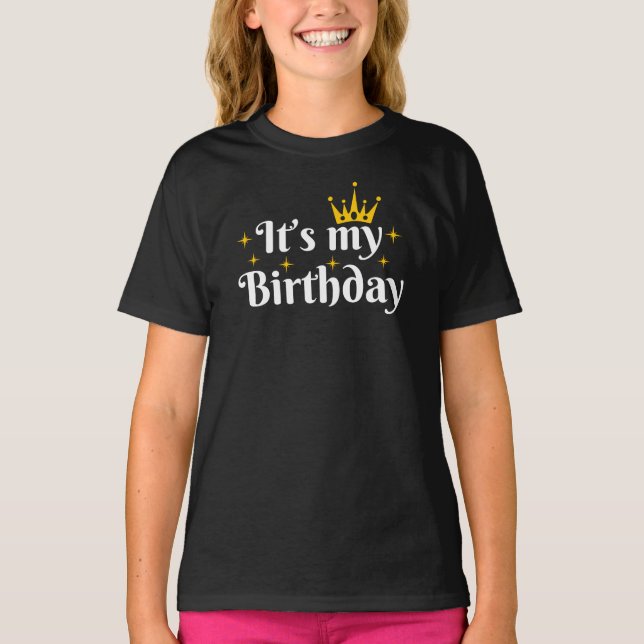 Camiseta Es mi cumpleaños (Anverso)