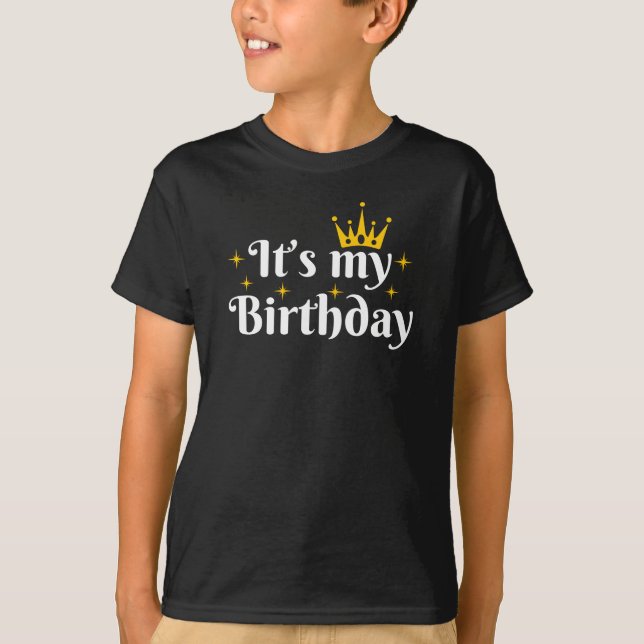 Camiseta Es mi cumpleaños (Anverso)