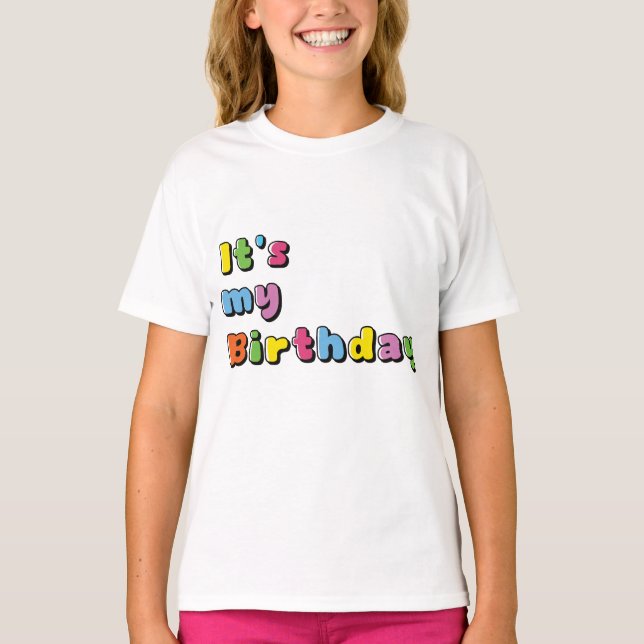 Camiseta Es Mi Cumpleaños (Anverso)