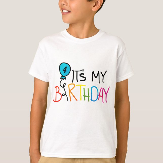Camiseta Es mi cumpleaños (Anverso)