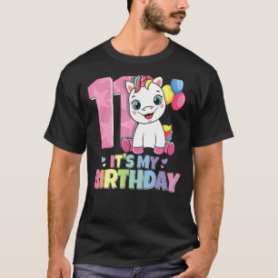 Camiseta Es mi cumpleaños 11 años Chica de cumpleaños
