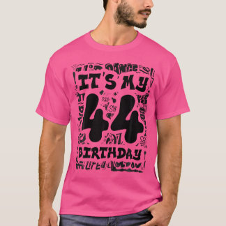 Camiseta Es Mi Cumpleaños 44 Con Graffiti Street Y Hip