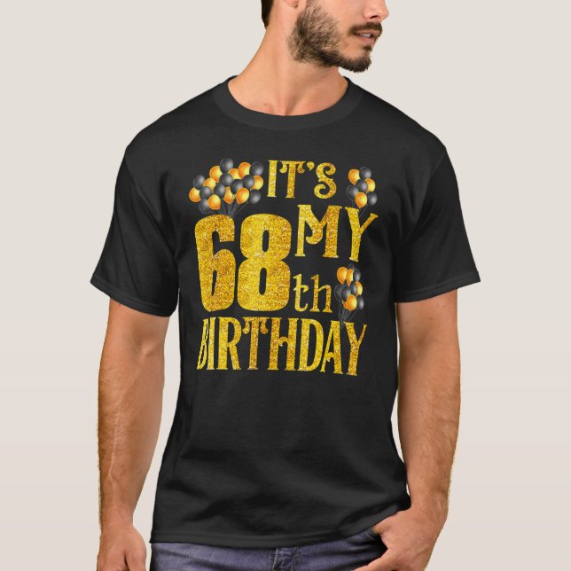 Camiseta Es Mi Cumpleaños 68 Feliz 1954 Cumpleaños Para Los (Anverso)