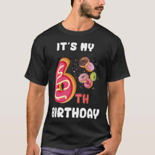 Camiseta Es Mi Cumpleaños 6 Dulce Caramelo Niña De 6 Años P