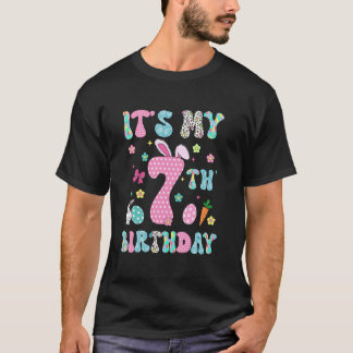 Camiseta Es Mi Cumpleaños 7 Siete Cumpleaños Feliz Niñas 