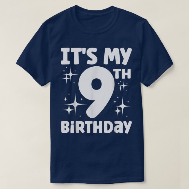 Camiseta Es mi cumpleaños 9 (Diseño del anverso)