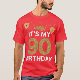 Camiseta Es Mi Cumpleaños 90 Rey BDay Fiesta Hombre de la C
