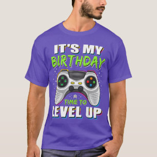 Camiseta Es Mi Cumpleaños Boyime para Subir de Nivel Regalo