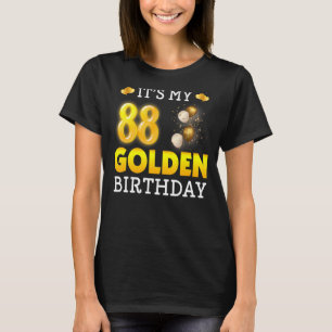 Camiseta Es mi cumpleaños de oro 88 para hombres mujeres
