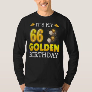 Camiseta Es mi cumpleaños de oro, cumpleaños número 66, par