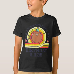 Camiseta Es Mi Cumpleaños Día De La Marmota Sombrero De Fie