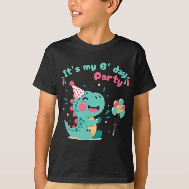 Camiseta Es mi cumpleaños Dinasour (Anverso)