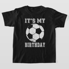 Camiseta Es Mi Cumpleaños Diseño de Fútbol