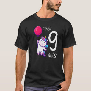 Camiseta Es mi cumpleaños, el cumpleaños chica de 9 años me