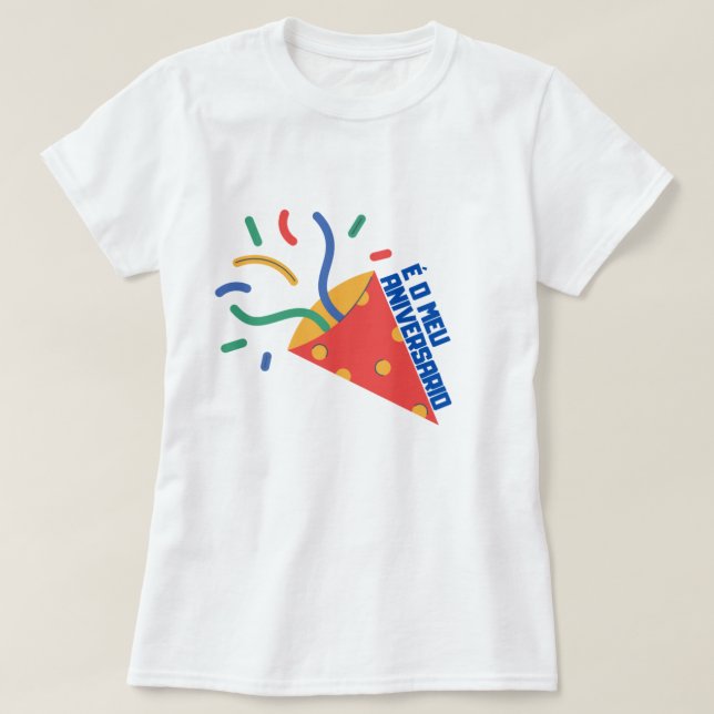 Camiseta es mi cumpleaños en Galicia (Diseño del anverso)