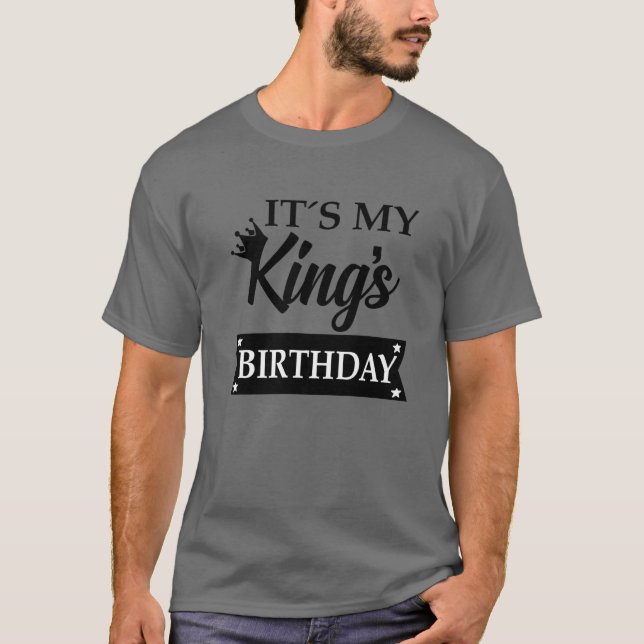 Camiseta Es mi cumpleaños, feliz cumpleaños para mi Husba (Anverso)
