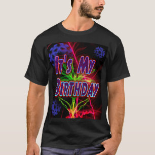 Camiseta Es mi cumpleaños, Fiesta Neon
