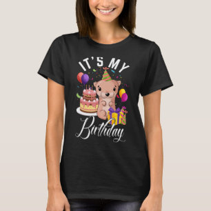 Camiseta Es mi cumpleaños, Fiestas de niños de Otter Bday C