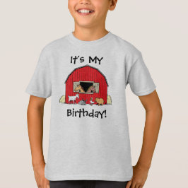 Camiseta Es Mi Cumpleaños Granero Juvenil y Animales Camise
