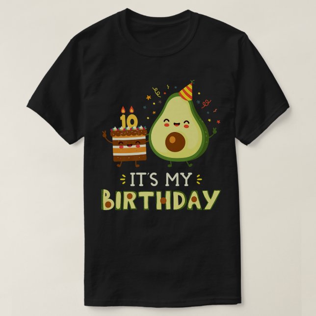 Camiseta Es Mi Cumpleaños Guacamoles Cocina Americana Fruta (Diseño del anverso)