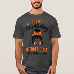 Camiseta Es mi cumpleaños, Halloween de octubre, desordenad