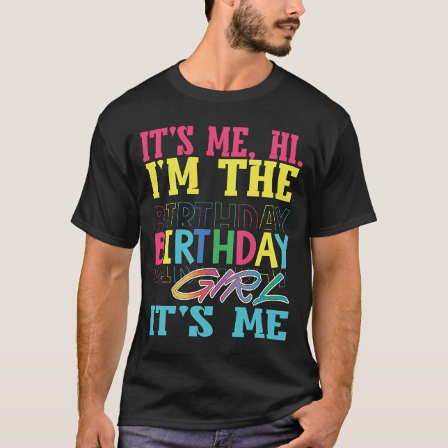 Camiseta Es Mi Cumpleaños Hola Soy La Cumpleañera Es Mi   C (Anverso)