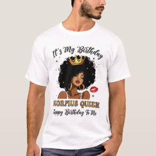 Camiseta Es mi cumpleaños, la reina del escorpión afroameri