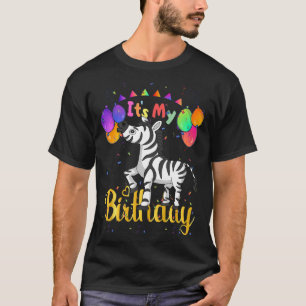 Camiseta Es mi cumpleaños, mujeres cebras, Chicas felices c