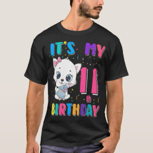 Camiseta Es mi cumpleaños número 11, Chica de cumpleaños, c
