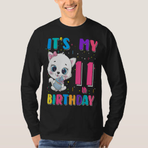 Camiseta Es mi cumpleaños número 11, Chica de cumpleaños, c