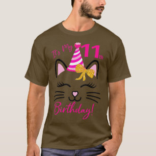 Camiseta Es mi cumpleaños número 11 Chica de cumpleaños, cu