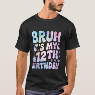 Camiseta Es Mi Cumpleaños Número 12 Niña Niño Bi de 12 Años