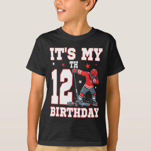 Camiseta Es Mi Cumpleaños Número 12 Niño Hockey Sobre Hielo