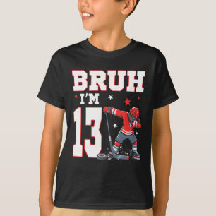 Camiseta Es Mi Cumpleaños Número 13 Niño Hockey sobre Hielo