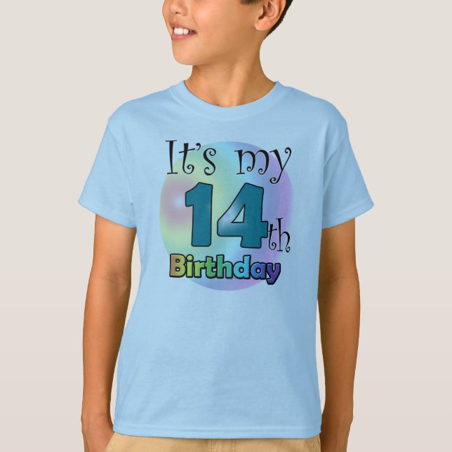 Camiseta Es mi cumpleaños número 14 (Anverso)