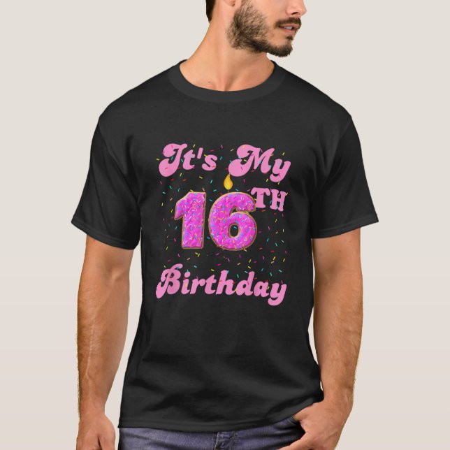 Camiseta Es mi cumpleaños número 16 (Anverso)