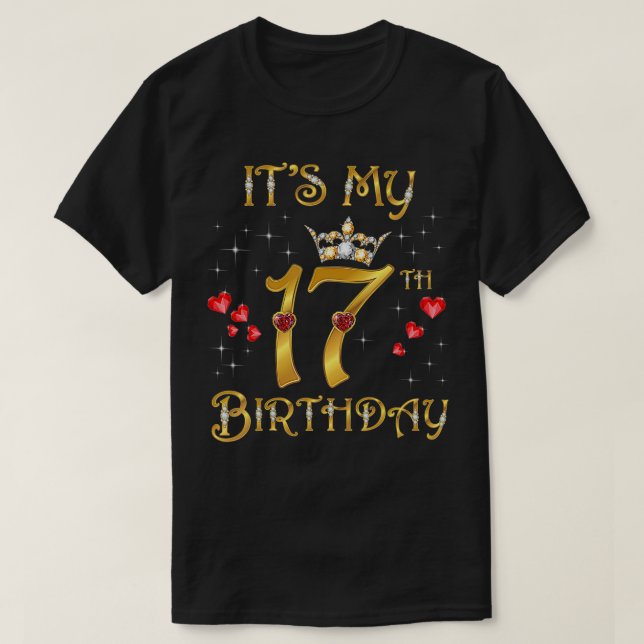 Camiseta Es mi cumpleaños número 17, 17 años, cumpleaños nú (Diseño del anverso)