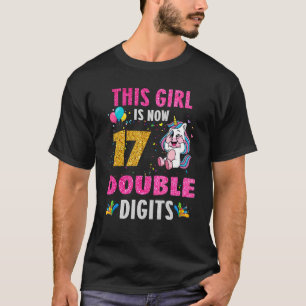 Camiseta Es mi cumpleaños número 17, este Chica tiene ahora